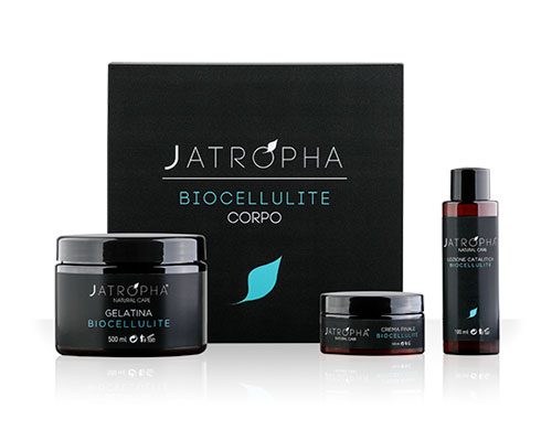 kit prodotti cosmetici professionali Jatropha per trattamenti anticellulite naturali