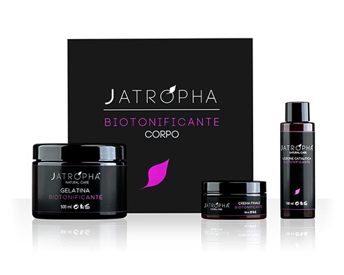 Box di prodotti per trattamenti corpo professionali Linea Biotonificante Corpo con gelatina, crema e lozione